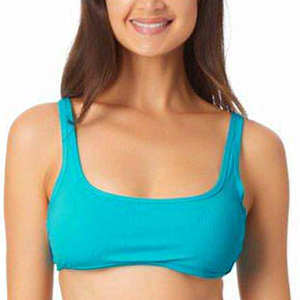 California Waves Bralette Bikini Top Turquoise Blue